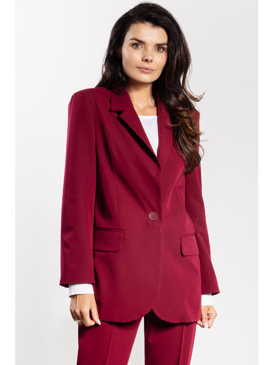 Awama Awama Giacca da abito A747 Bordeaux Basic Fit