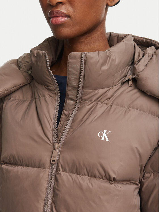 Calvin Klein Jeans Calvin Klein Jeans Kurtka puchowa Essential LV047H500G Brązowy Relaxed Fit