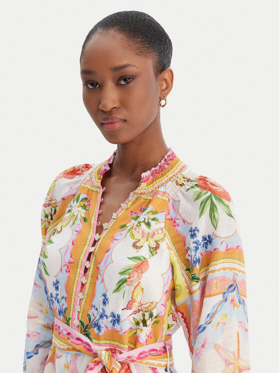 Hale Bob Hale Bob Rochie de vară with linen Lakelynn 5YXP674A Colorat Regular Fit