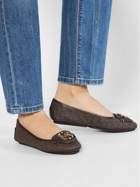 MICHAEL Michael Kors MICHAEL Michael Kors Балеринки Lillie Moc 40R9LIFP3B Кафяв