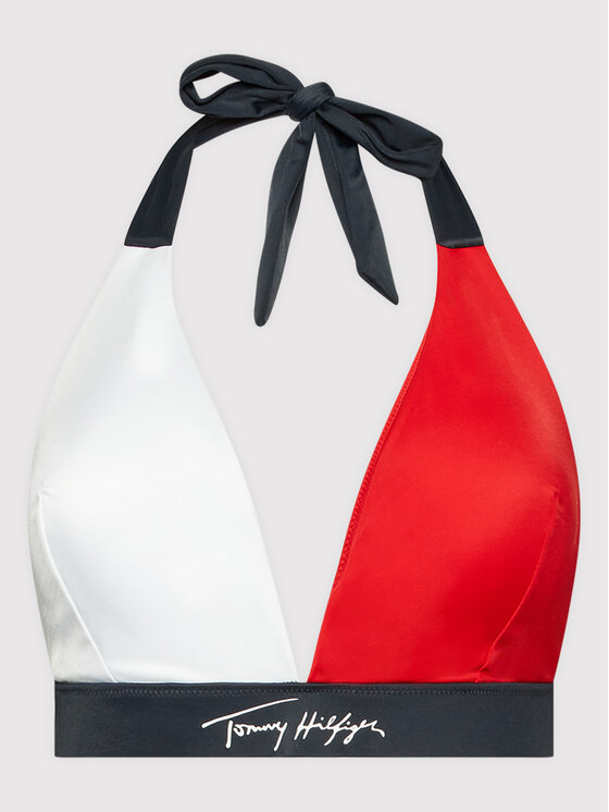 Tommy Hilfiger Curve Tommy Hilfiger Curve Bikinio viršus UW0UW03325 Tamsiai mėlyna