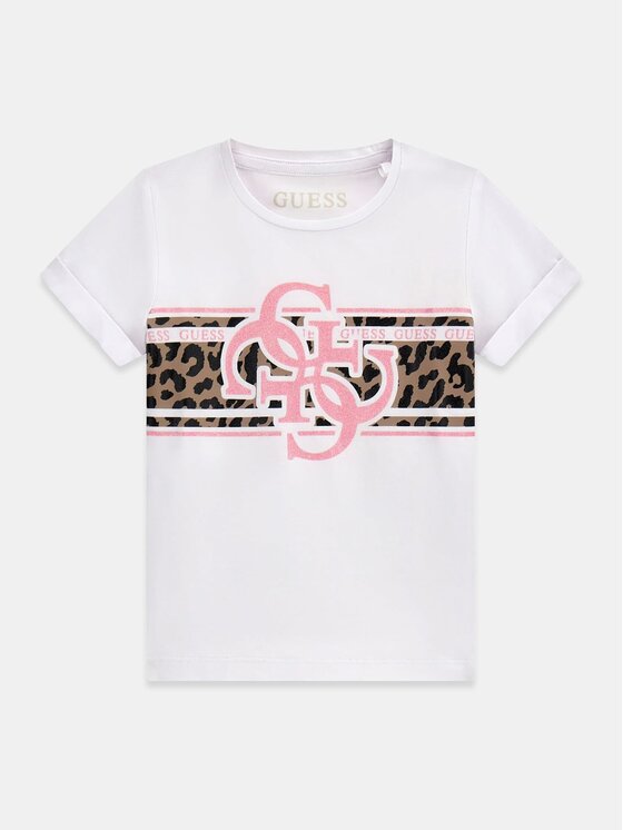 Guess Kids Guess Kids T-Shirt 183031 Biały Classic Fit