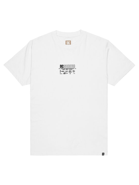 DC Shoes DC Shoes Póló Made Custom EDYZT04368 Fehér Regular Fit