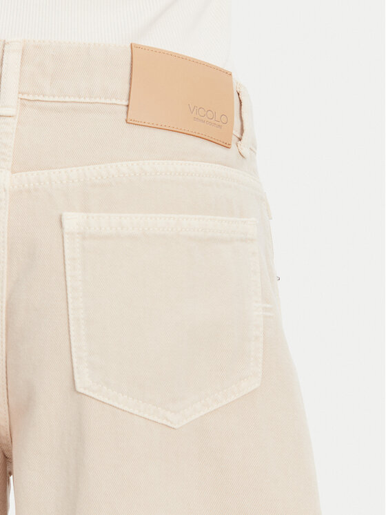 ViCOLO ViCOLO Džinsai DD5146 Smėlio Wide Leg