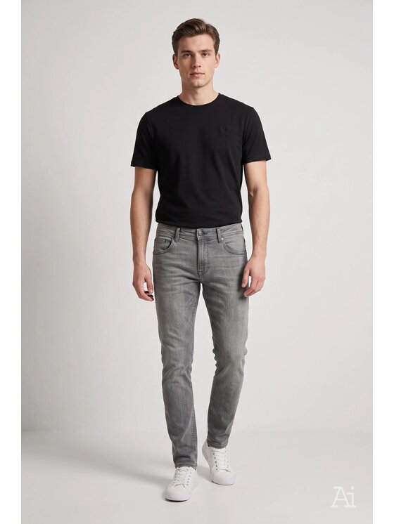 Cross Jeans Cross Jeans Jeansy E 169-161 Szary Slim Fit