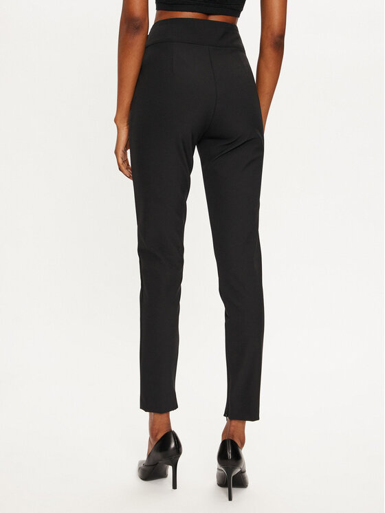 Babylon Babylon Medžiaginės kelnės S00508 Juoda Slim Fit