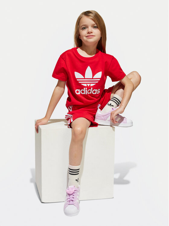 adidas adidas Súprava Tričko a šortky adicolor JC9156 Červená Regular Fit