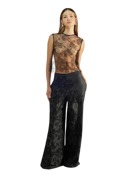 Liviana Conti Liviana Conti Spodnie zimowe l5sr10 Czarny Regular Fit