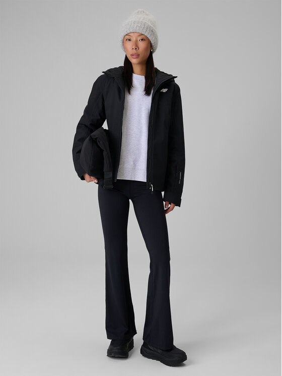 4F 4F Kurtka outdoor URBAN COMMUTER Czarny Regular Fit