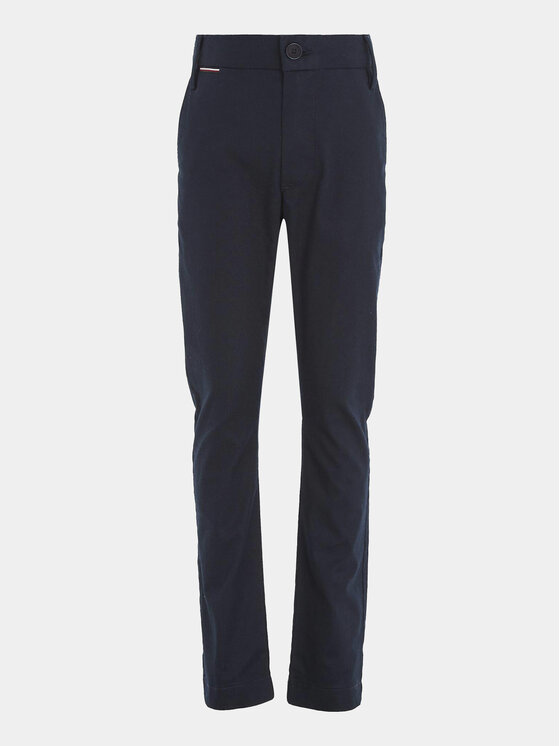 Tommy Hilfiger Tommy Hilfiger Pantaloni di tessuto KB0KB08609 D Blu scuro Slim Fit