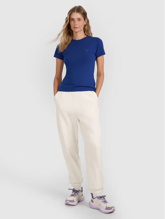 4F 4F Tričko 4FWMM00TTSHF2255-031S Modrá Slim Fit