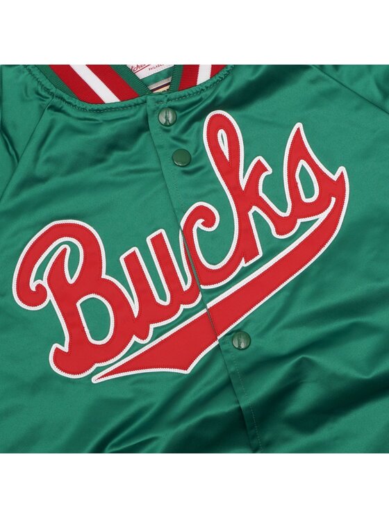 Mitchell & Ness Mitchell & Ness Kurtka bomber NBA LIGHTWEIGHT JACKET Zielony Regular Fit