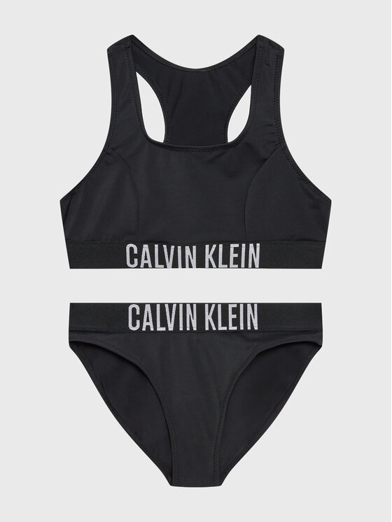 Calvin Klein Swimwear Kopalni kostum KY0KY00027 Črna