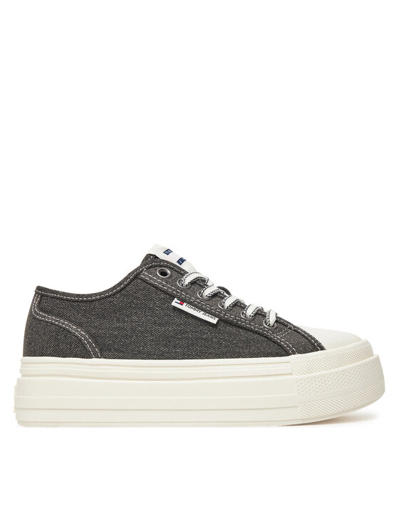Damskie Sneakersy Tommy Jeans, Rozmiar 36, Czarne, Tjw Foxing Flatform Lc EN0EN02736