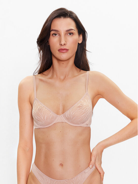 Calvin Klein Underwear Krūšturis ar stīpiņu 000QF7103E Bēšs