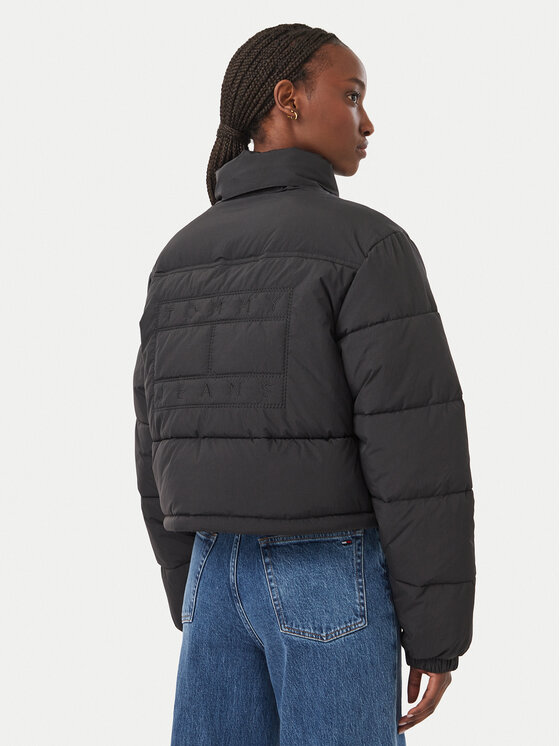 Tommy Jeans Tommy Jeans Μπουφάν χειμωνιάτικο Flag Ess DW0DW21620 Μαύρο Regular Fit