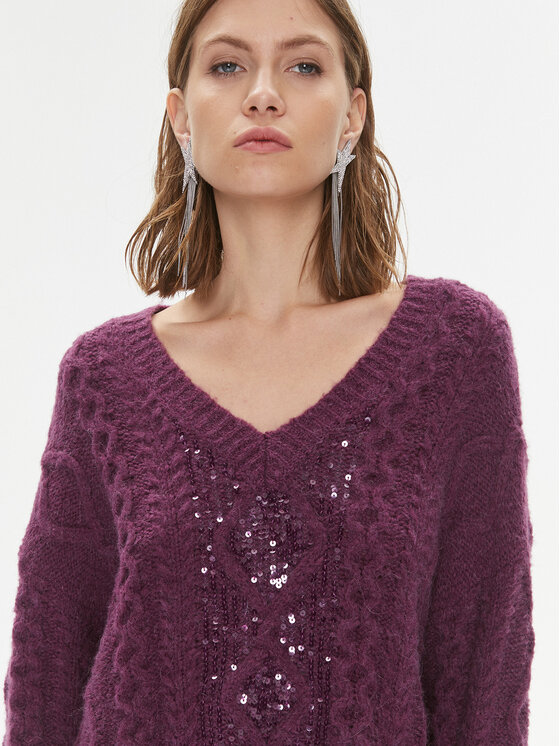 PINKO Pinko Πουλόβερ Ghepardo 102116 A1A6 Μωβ Oversize
