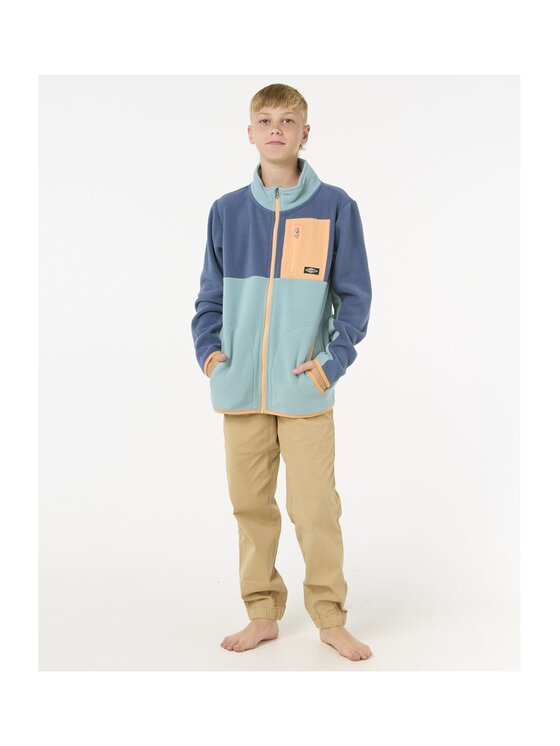 Rip Curl Rip Curl Bluza Raw Energy Block Fleece - Boy Niebieski Standard Fit