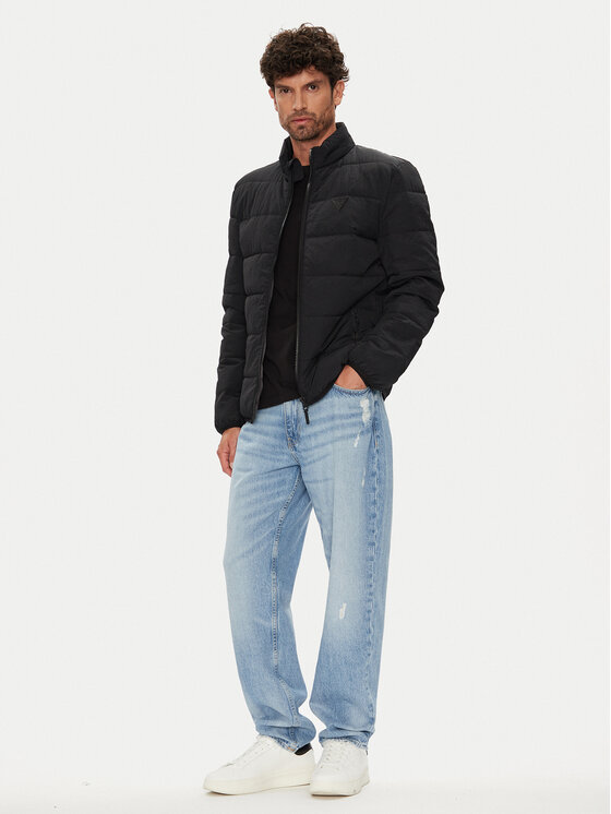 Guess Guess Μπουφάν μεταβατικό Z5YL09 WGTN0 Μαύρο Regular Fit