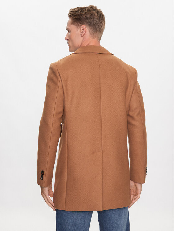 Manuel Ritz Manuel Ritz Cappotto di lana 3332C4558X4 223726 Marrone Regular Fit