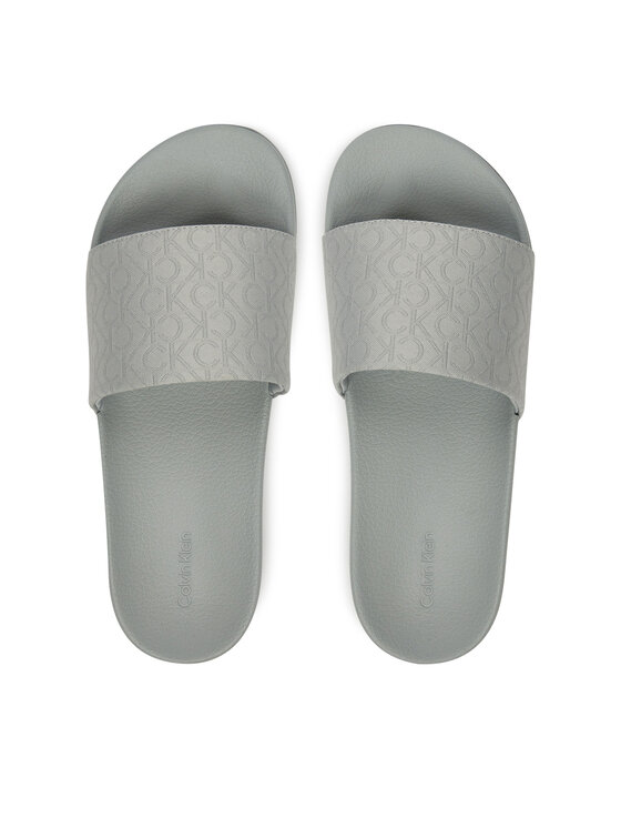 Calvin Klein Calvin Klein Natikače Pool Slide - Jacq HW0HW02420 Siva