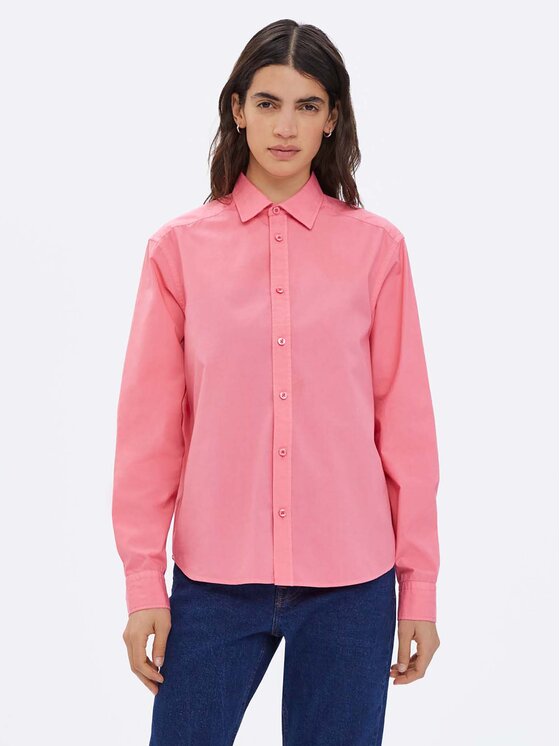 Americanos Americanos Cămașă Unisex Memphis Roz Relaxed Fit
