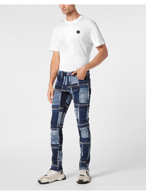 PHILIPP PLEIN PHILIPP PLEIN Jeansy 20697 Niebieski jasny Straight Leg