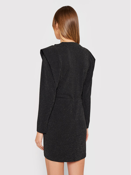 IRO IRO Sukienka koktajlowa Nahilda AP545 Czarny Regular Fit
