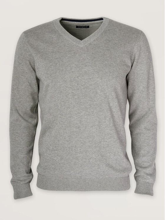 Willsoor Willsoor Sweter 71409 Szary Regular Fit
