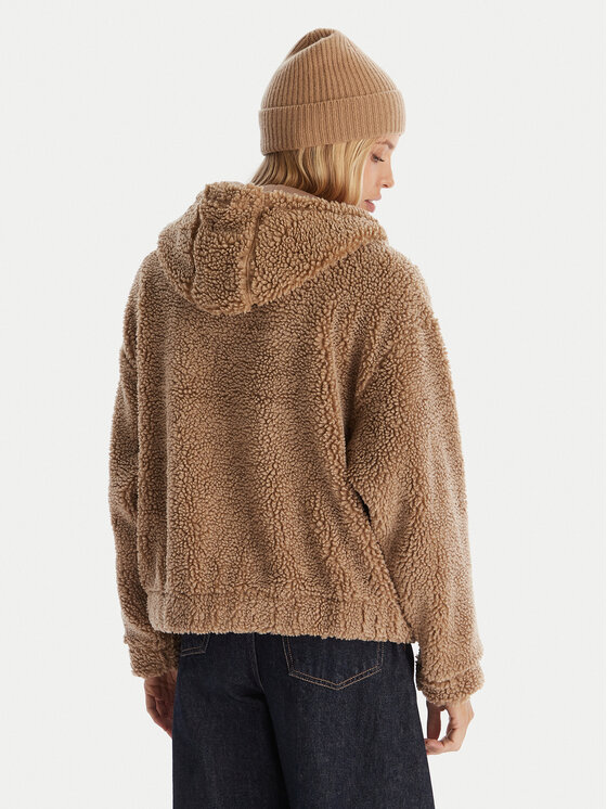 Roxy Roxy Fleecejacke City Track Braun Regular Fit