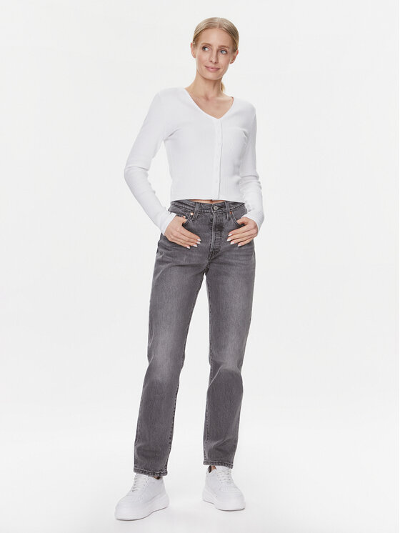 Levi's® Levi's® Bluzka Monica A7194-0001 Biały Slim Fit