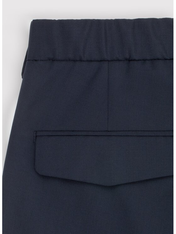 Pako Lorente Pako Lorente Spodnie materiałowe P25SF-WX-013 Granatowy Classic Fit