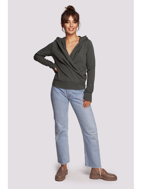 BeWear BeWear Mikina B246 Zelená Comfort Fit