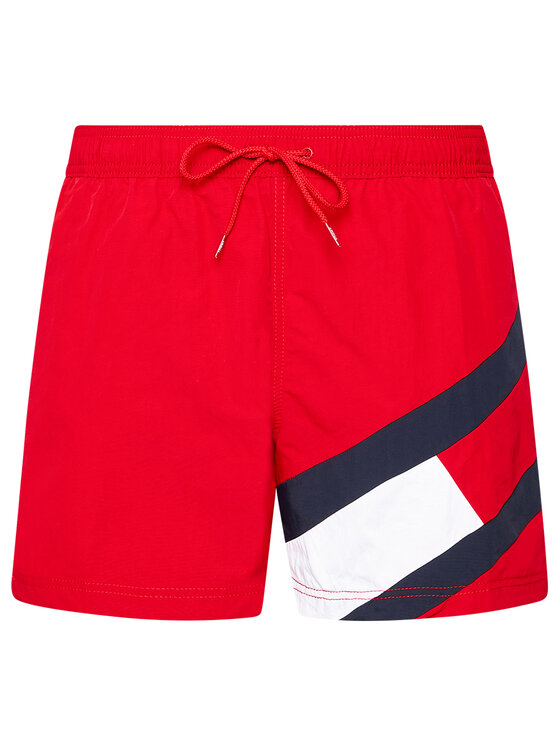 Tommy Hilfiger Tommy Hilfiger Plavecké šortky UM0UM02048 Červená Slim Fit