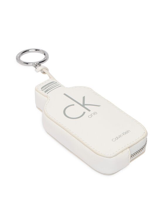 Calvin Klein Calvin Klein Schlüsselanhänger Ck One Bottle Zip Small Pouch LV04F1246G Weiß