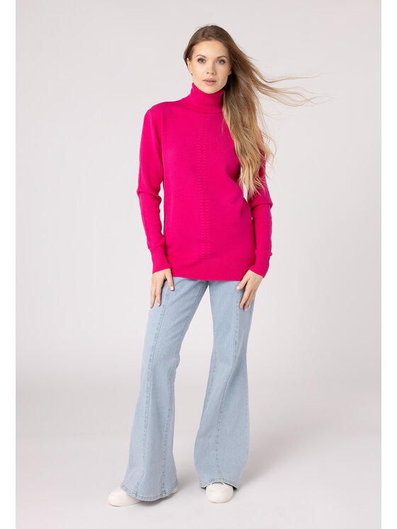 QUIOSQUE QUIOSQUE Sweter QUIOSQUE 6VD008501 Różowy Regular Fit