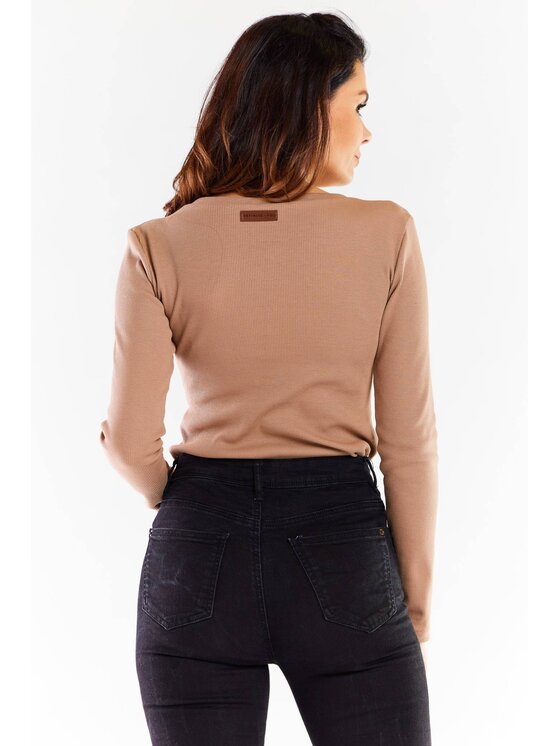 Infinite You Infinite You Blúzka M286 Béžová Basic Fit