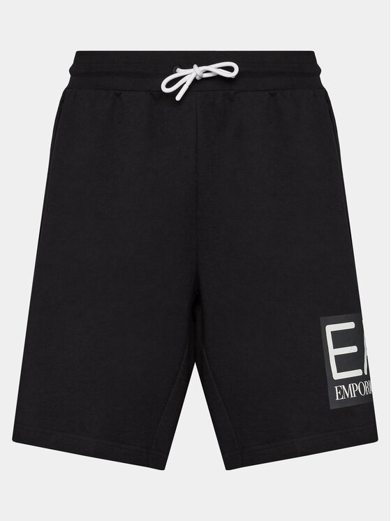 EA7 Emporio Armani EA7 Emporio Armani Спортни шорти 3DPS63 PJ05Z 1200 Черен Regular Fit