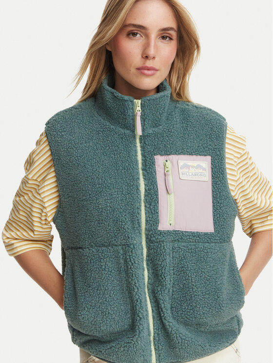Billabong Billabong Bezrękawnik EBJJK00208 Zielony Relaxed Fit