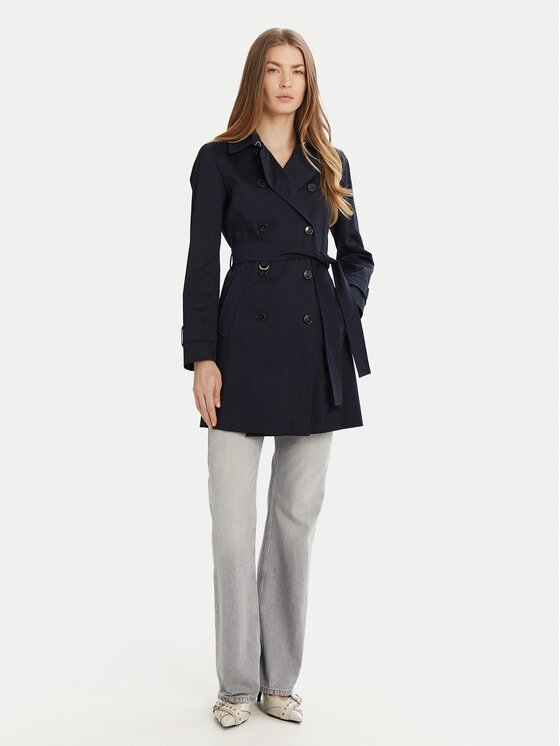 Marella Marella Trench Roseto 2513021021 Blu scuro Regular Fit