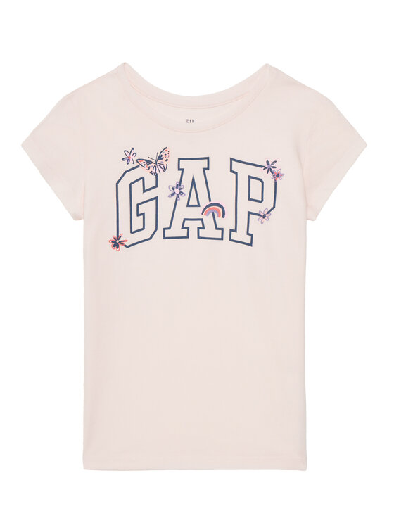 Gap Gap T-shirt 721891-01 Ružičasta Regular Fit