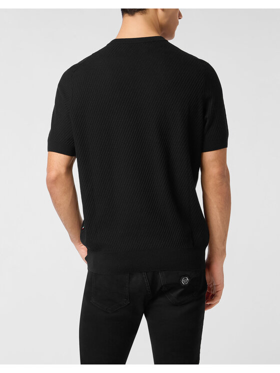 PHILIPP PLEIN PHILIPP PLEIN Bluza 26971 Czarny Regular Fit