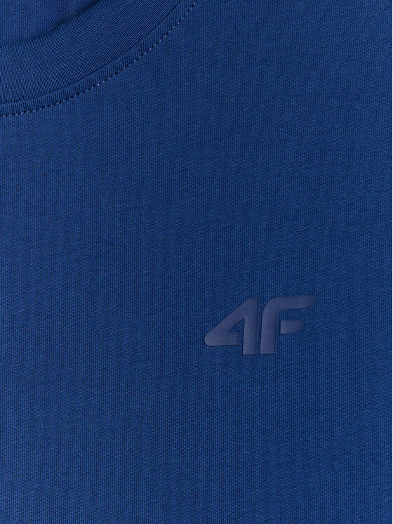 4F 4F T-Shirt BASIC+ Granatowy Regular Fit