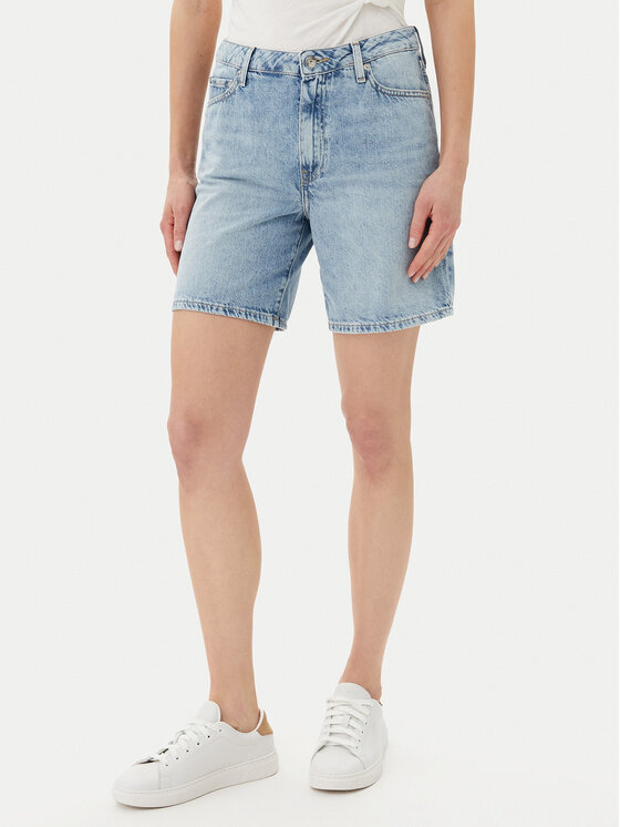 Tommy Hilfiger Tommy Hilfiger Džínové šortky WW0WW45505 Světle modrá Regular Fit