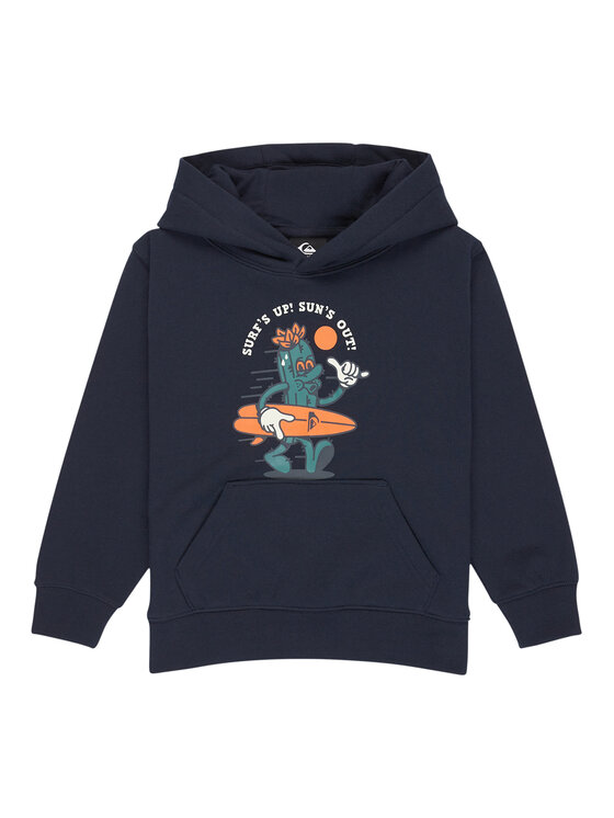 Quiksilver Quiksilver Mikina Graphics EQKFT03406 Tmavomodrá Regular Fit