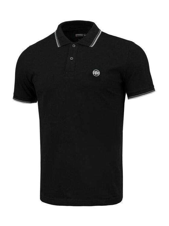 PITBULL PITBULL Polo AUTOMATIC Czarny Regular Fit
