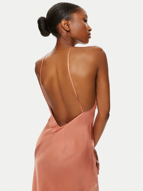 TWINSET TWINSET Vakarinė suknelė 241TT2161 Oranžinė Slim Fit