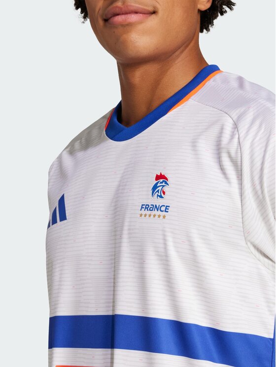 adidas adidas Koszulka techniczna France Handball Replica Jersey Biały Slim Fit