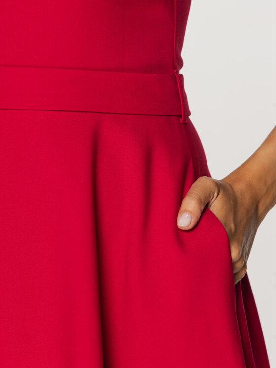 Willsoor Willsoor Sukienka koktajlowa 67606 Czerwony A-Line Fit