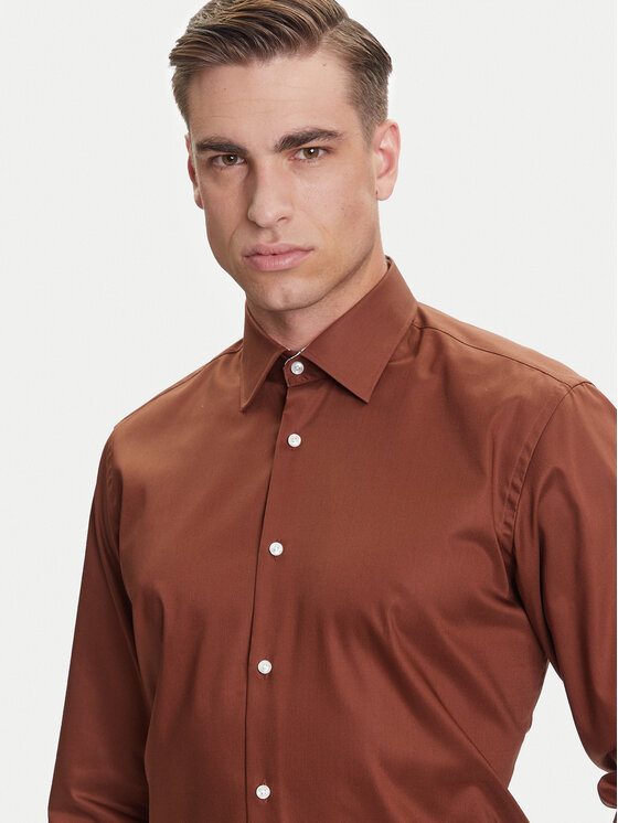 BOSS BOSS Koszula H-Joe 50545145 Beżowy Regular Fit